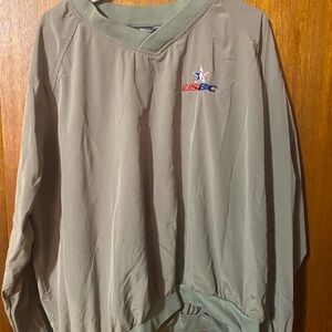 Olive Windbreaker Jacket